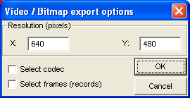 Video export options
